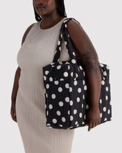 Load image into Gallery viewer, Cloud Carry-On | Black and Cream Polka Dot