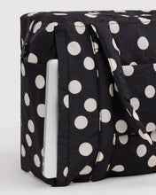 Load image into Gallery viewer, Cloud Carry-On | Black and Cream Polka Dot