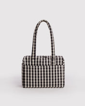 Load image into Gallery viewer, Everyday Cloud Bag | Black and Cream Gingham