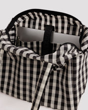 Load image into Gallery viewer, Everyday Cloud Bag | Black and Cream Gingham
