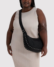 Load image into Gallery viewer, Medium Nylon Crescent Bag | Studs