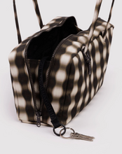 Charger l'image dans la galerie, Nylon Bowler Bag | Blurred Gingham Brown
