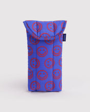 Load image into Gallery viewer, Puffy Glasses Sleeve | Mini Cobalt Happy