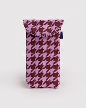 Load image into Gallery viewer, Puffy Glasses Sleeve | Pink Houndstooth