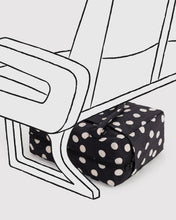 Load image into Gallery viewer, Small Cloud Carry-On | Black and Cream Polka Dot