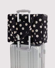 Load image into Gallery viewer, Small Cloud Carry-On | Black and Cream Polka Dot