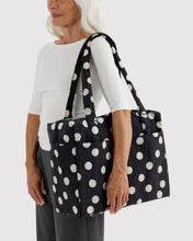 Load image into Gallery viewer, Small Cloud Carry-On | Black and Cream Polka Dot