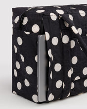 Load image into Gallery viewer, Small Cloud Carry-On | Black and Cream Polka Dot