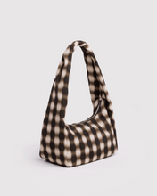 Charger l'image dans la galerie, Small Nylon Meringue Bag | Blurred Gingham Brown
