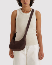 Charger l'image dans la galerie, Small Nylon Crescent Bag | Coffee
