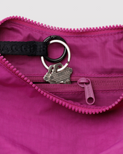 Charger l'image dans la galerie, Small Nylon Crescent Bag | Deep Fuschia