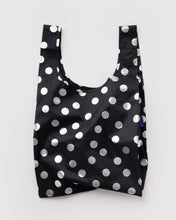 Load image into Gallery viewer, Standard Baggu | Silver Metallic Polka