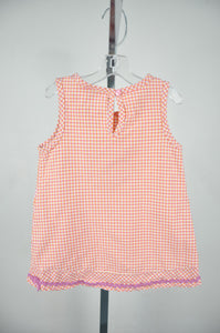 Vintage Cherry Gingham Dress | Size 18M