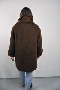 Vintage Boucle Wool Coat | Size M/L