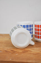Load image into Gallery viewer, Vintage Retro Milk Glass Mugs | Set of 5