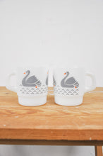 Load image into Gallery viewer, Galaxy Milk Glass Swan Mugs | Set of 2