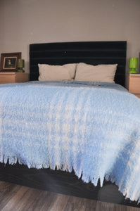 Vintage Baby Blue Blanket | DOUBLE