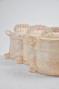 Conteneurs de sacs de farine en céramique vintage | Lot de 3