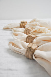 Ronds de serviette en poterie