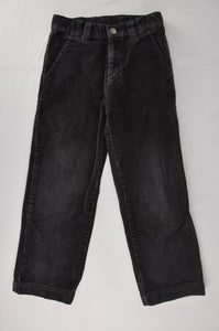 Pantalon en velours côtelé noir des années 90 | Taille 6 ans