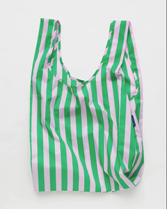 Standard Baggu | Pink Green Awning Stripe