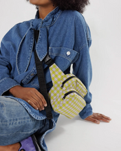 Load image into Gallery viewer, Baggu Fanny Pack | Pink Pistachio Pixel Gingham